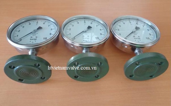 đồng hồ đo áp suất dạng mang lb