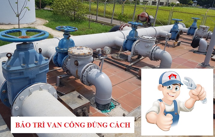 bảo trì van cổng đúng cách
